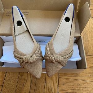 Rothy's Tan Knotted Loafers